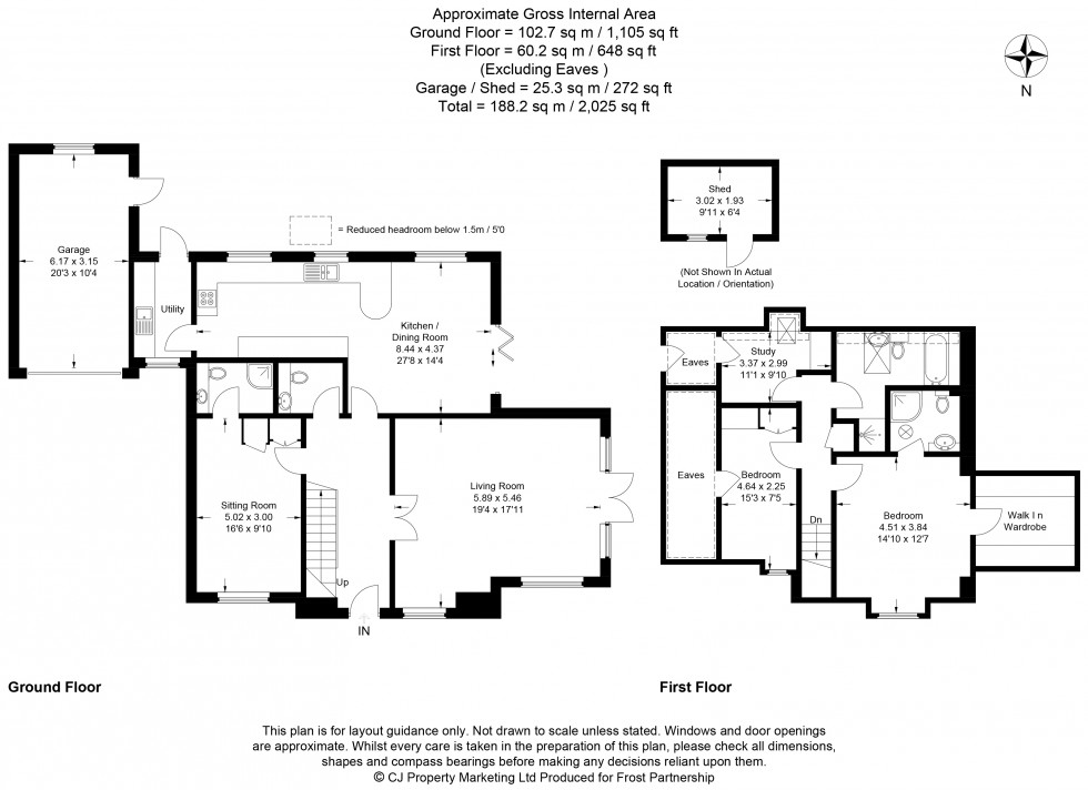 Floorplan for Chalfont St. Peter, Buckinghamshire, SL9