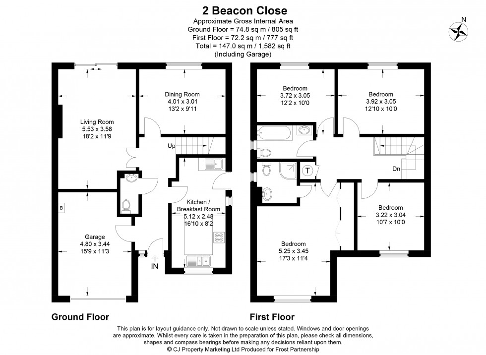 Floorplan for Chalfont St. Peter, Gerrards Cross, SL9