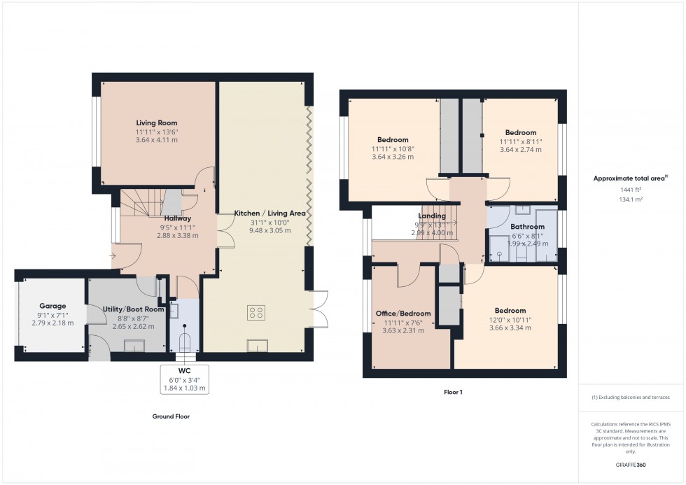 Floorplan for Chalfont St. Peter, Chalfont Saint Peter, SL9