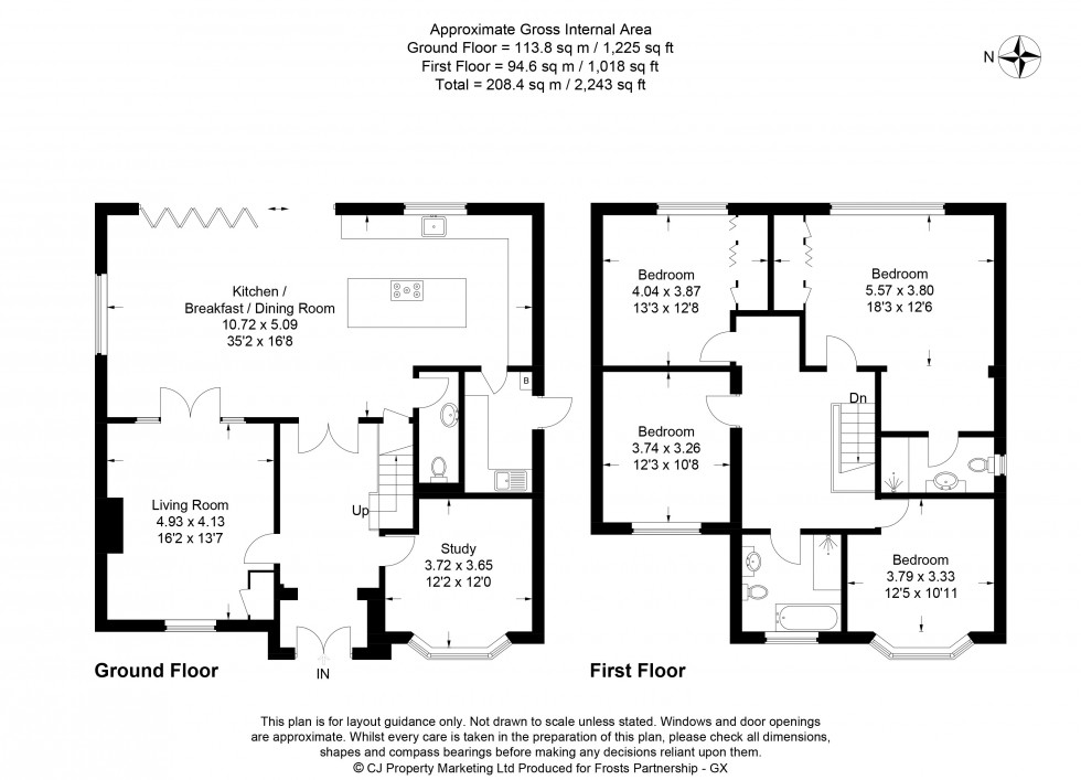 Floorplan for Chalfont St. Peter, Gerrards Cross, SL9