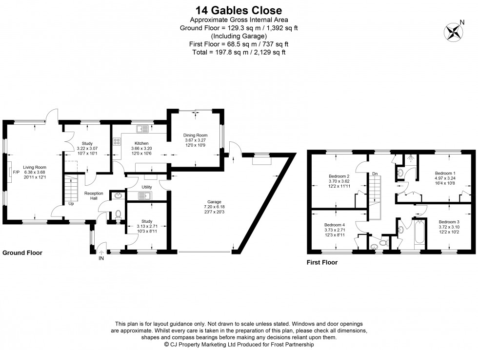 Floorplan for Chalfont St. Peter, Gerrards Cross, SL9