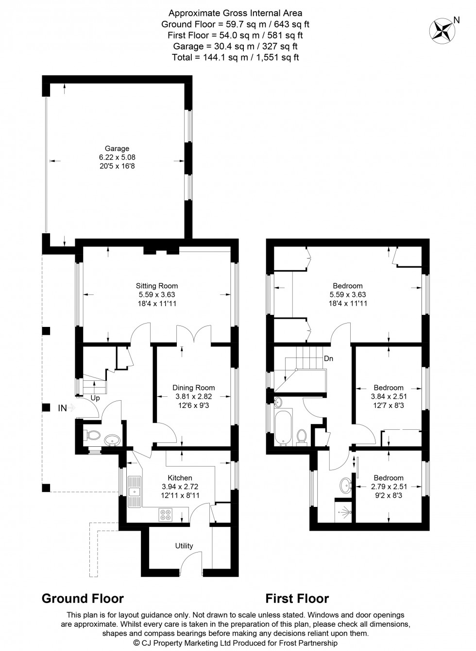 Floorplan for Chalfont St. Peter, Gerrards Cross, SL9