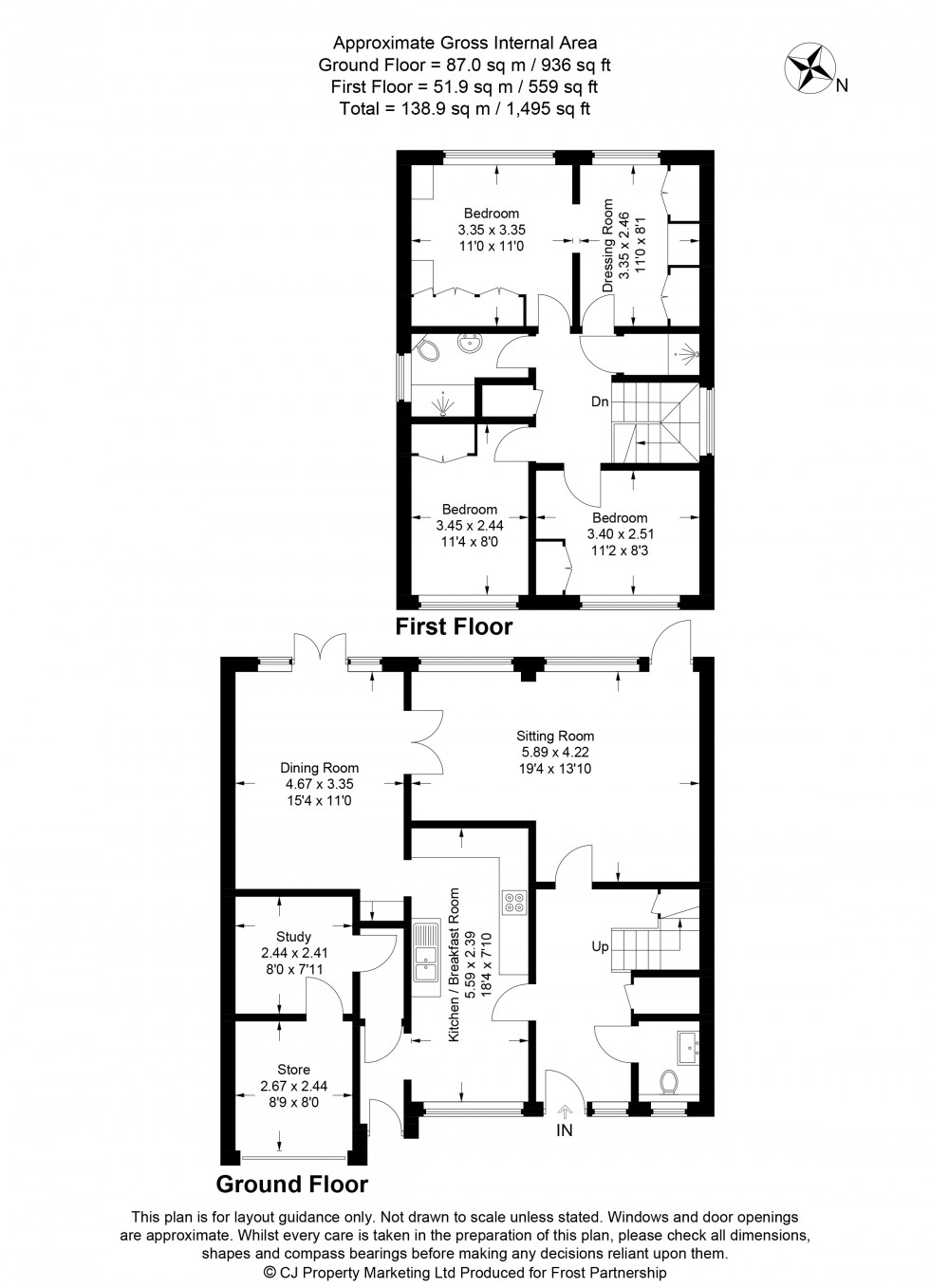 Floorplan for Chalfont St. Peter, Gerrards Cross, SL9