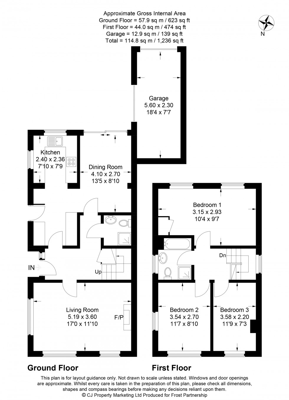 Floorplan for Chalfont St. Peter, Gerrards Cross, SL9