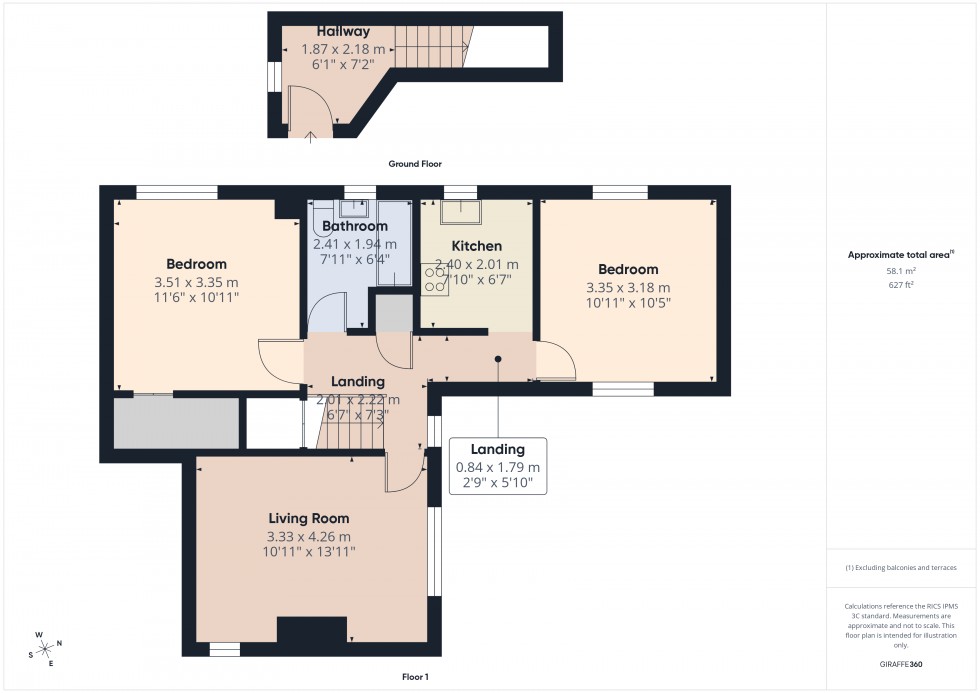 Floorplan for Chalfont St. Peter, Chalfont Saint Peter, SL9