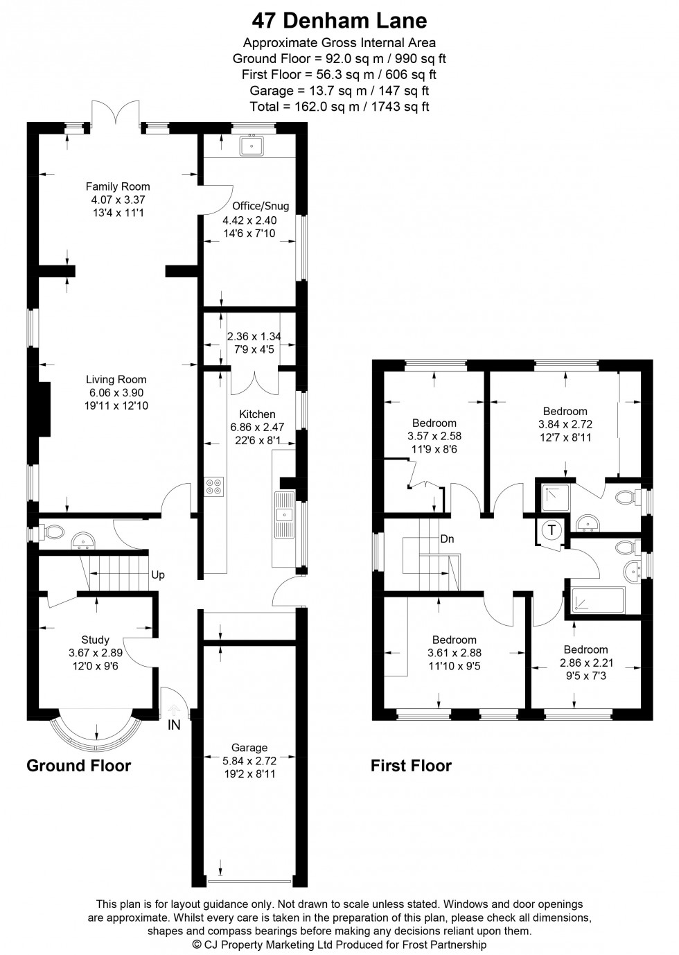 Floorplan for Chalfont St. Peter, Gerrards Cross, SL9