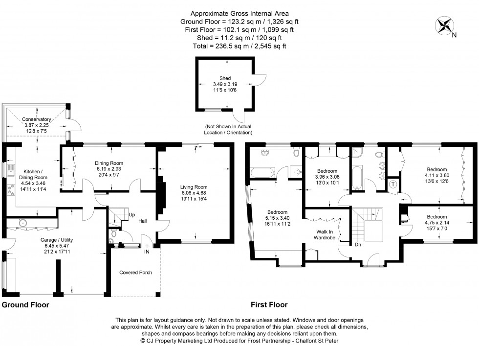Floorplan for Chalfont St. Peter, Gerrards Cross, SL9