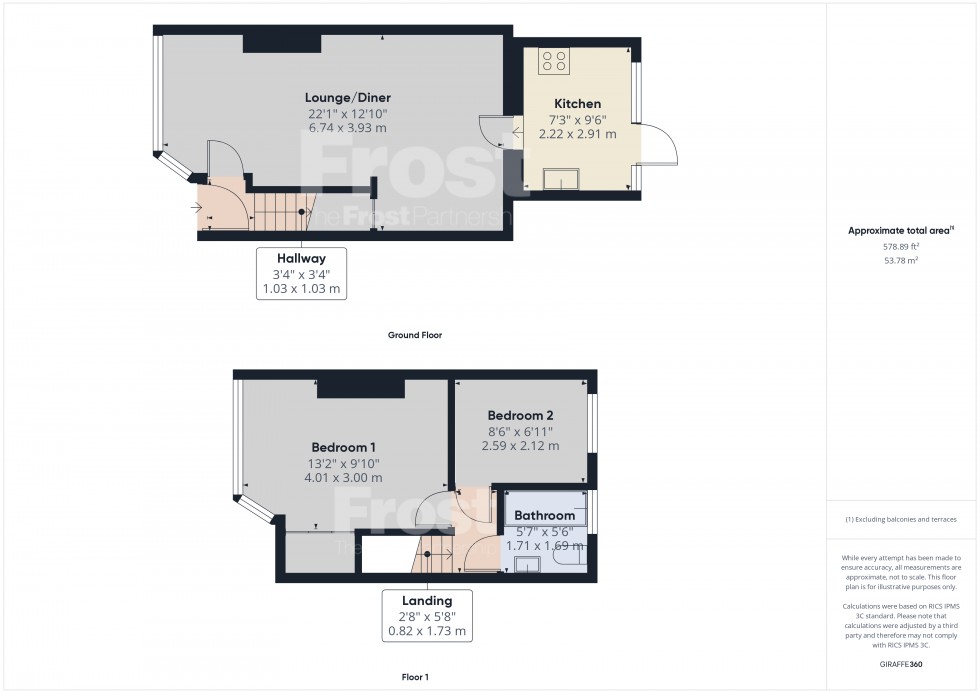 Floorplan for Feltham, Middlesex, TW13