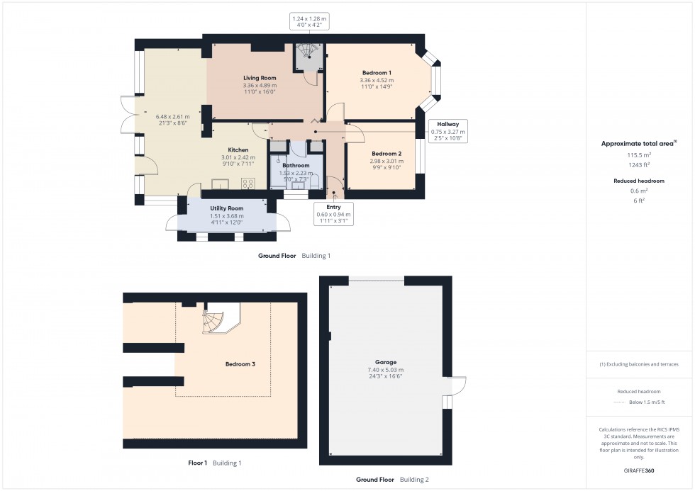 Floorplan for Feltham, Middlesex, TW14