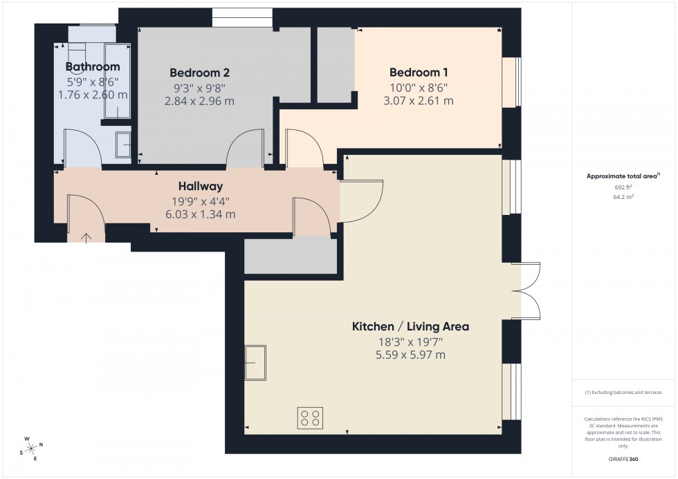 Floorplan for Browells Lane, Feltham, TW13