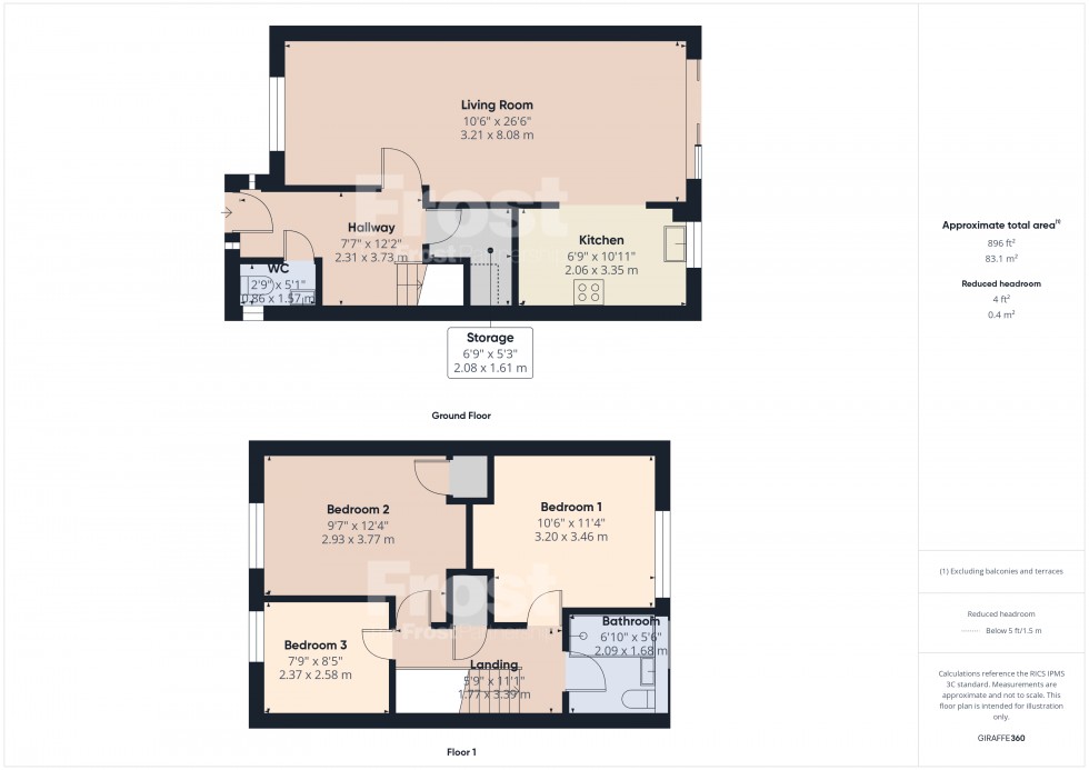 Floorplan for Feltham, Middlesex, TW14