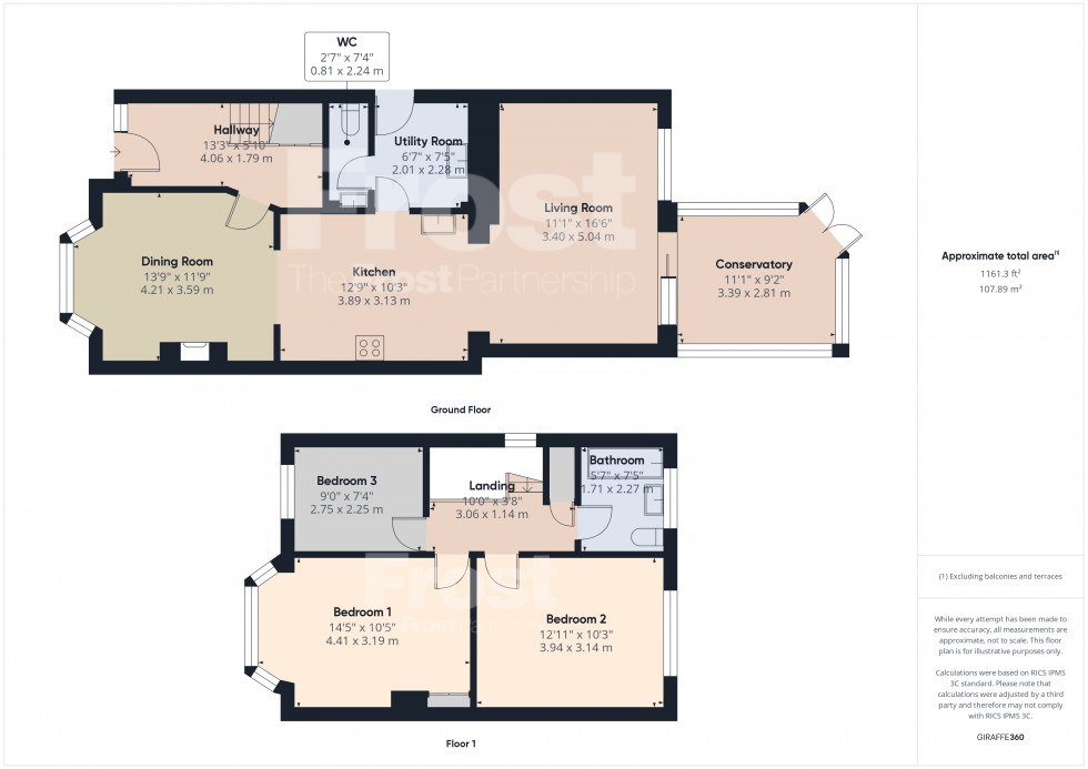 Floorplan for Feltham, Middlesex, TW13