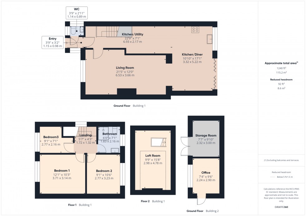 Floorplan for Feltham, Middlesex, TW13