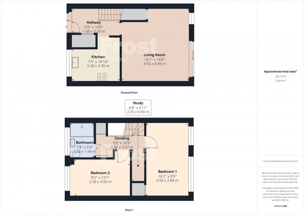 Floorplan for Feltham, Middlesex, TW13