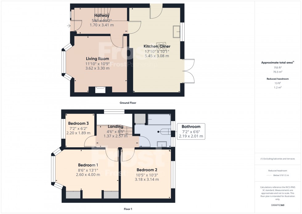 Floorplan for Feltham, , TW13