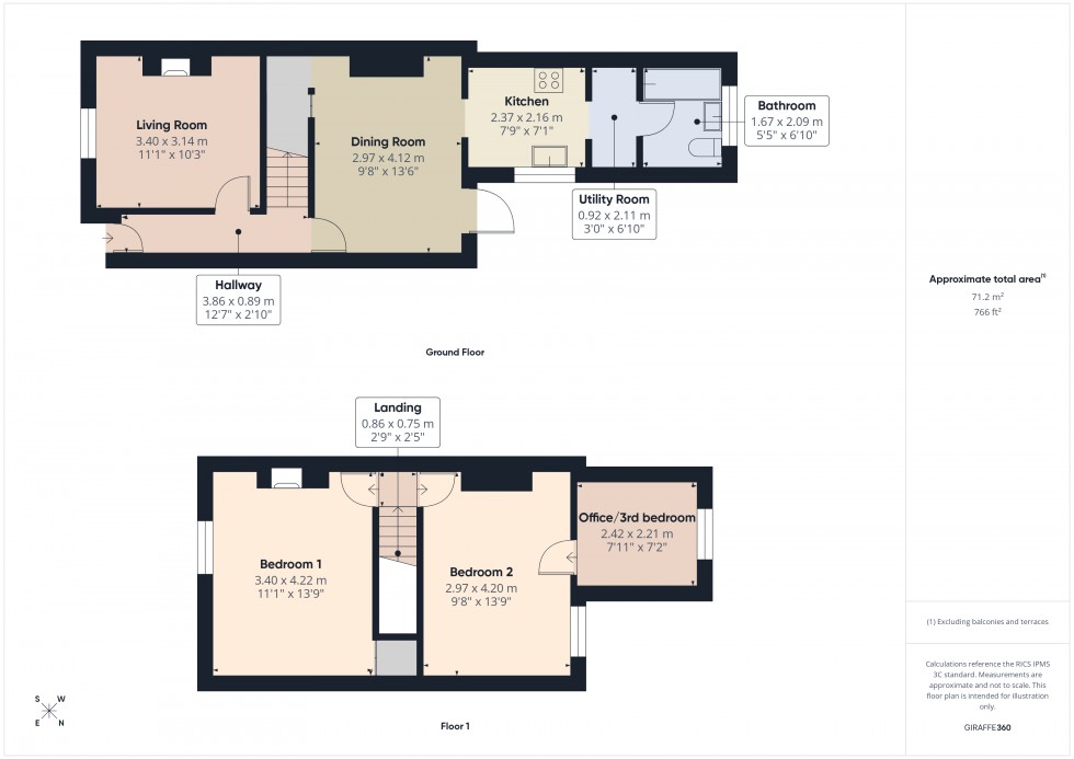 Floorplan for Feltham, Middlesex, TW14