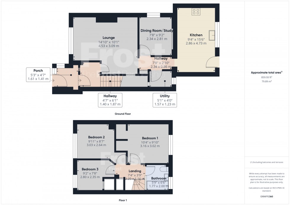 Floorplan for Feltham, Middlesex, TW13