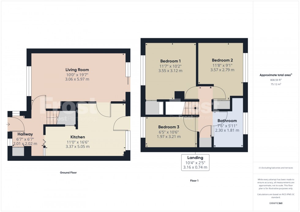 Floorplan for Sunbury-on-Thames, Surrey, TW16