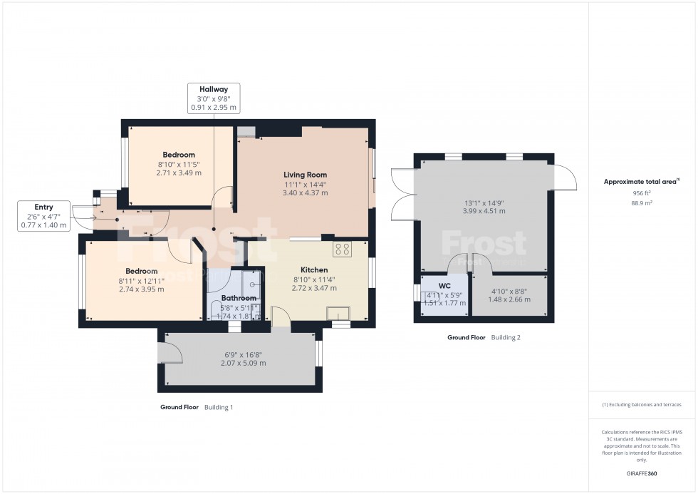 Floorplan for Feltham, Middlesex, TW13