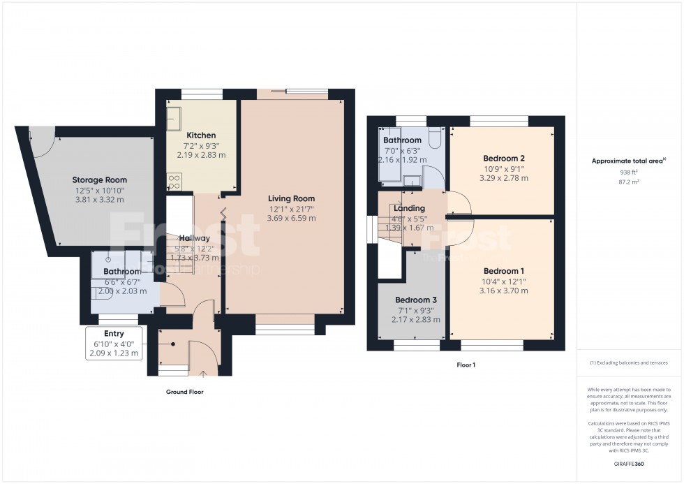 Floorplan for Feltham, Middlesex, TW13