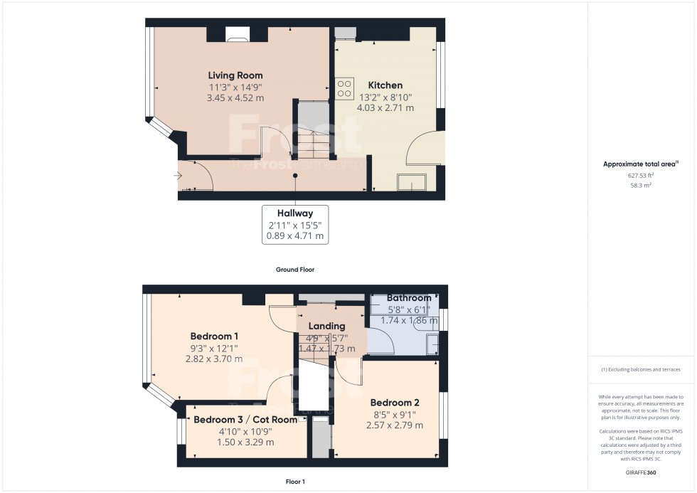 Floorplan for Feltham, Middlesex, TW13