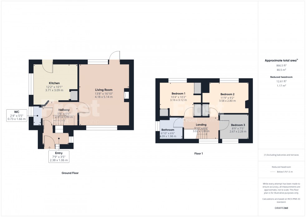 Floorplan for Feltham, Middlesex, TW14
