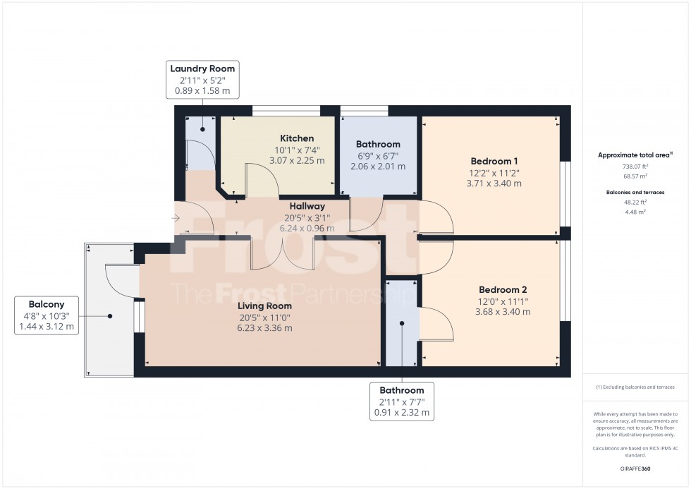 Floorplan for Feltham, Middlesex, TW13