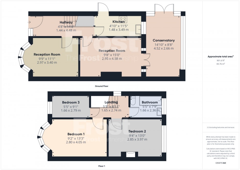 Floorplan for Feltham, Middlesex, TW13