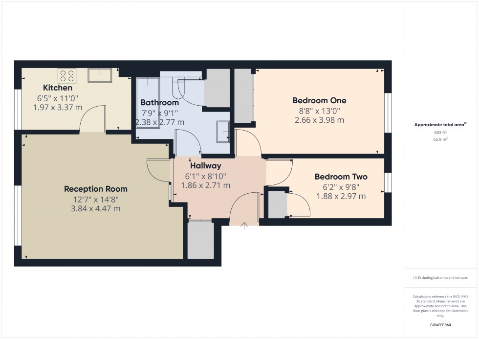 Floorplan for Feltham, Middlesex, TW13