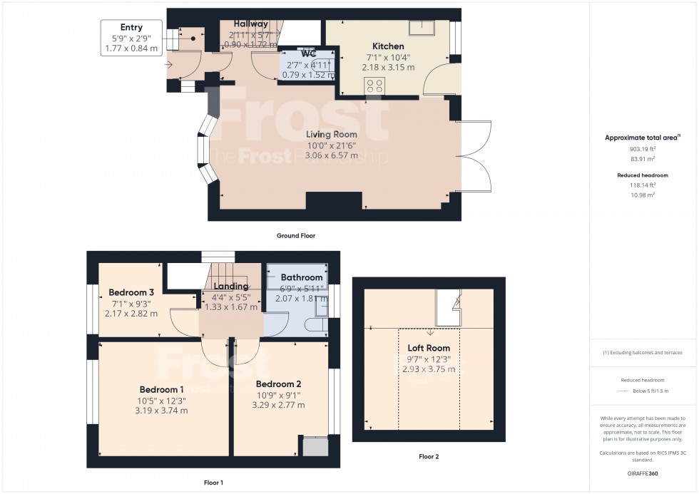 Floorplan for Feltham, Middlesex, TW13