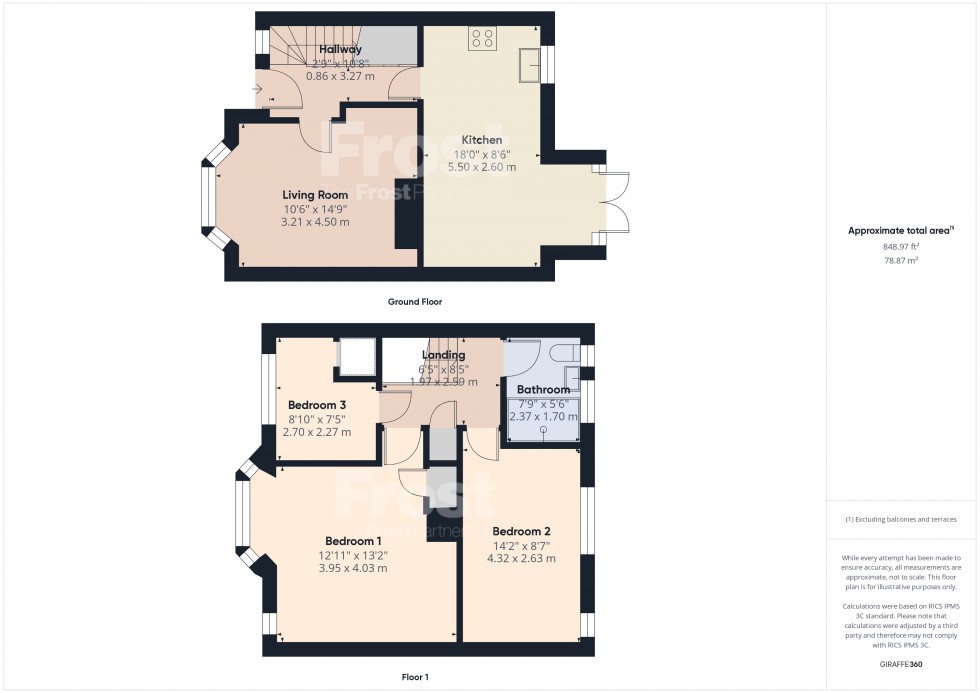 Floorplan for Feltham, Middlesex, TW14