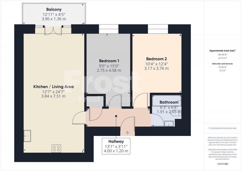 Floorplan for Feltham, Middlesex, TW13