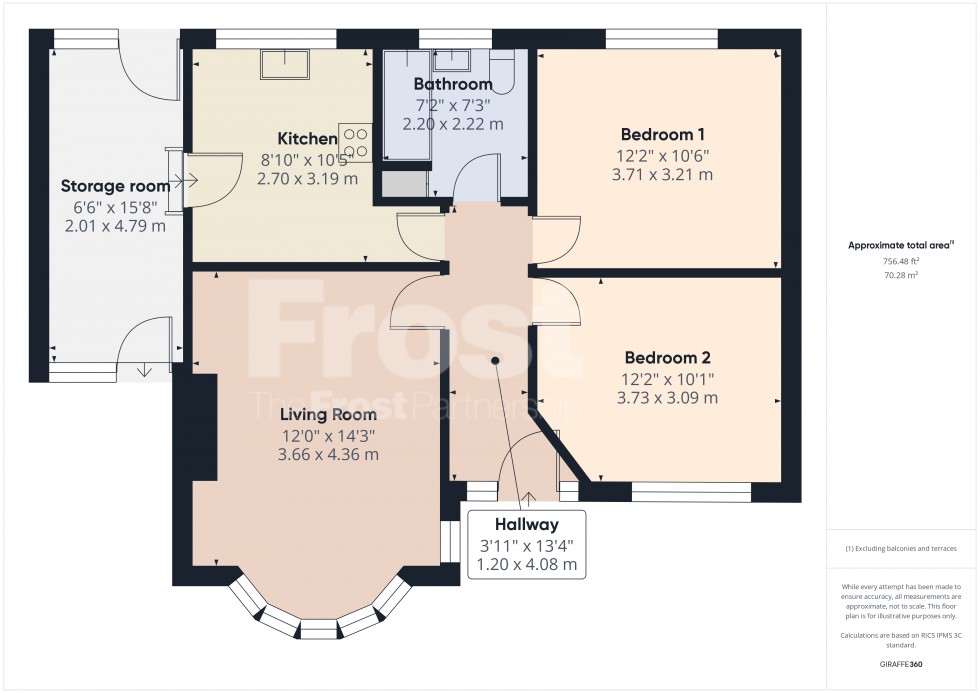 Floorplan for Feltham, Middlesex, TW13