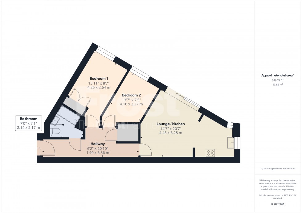 Floorplan for Feltham, , TW13