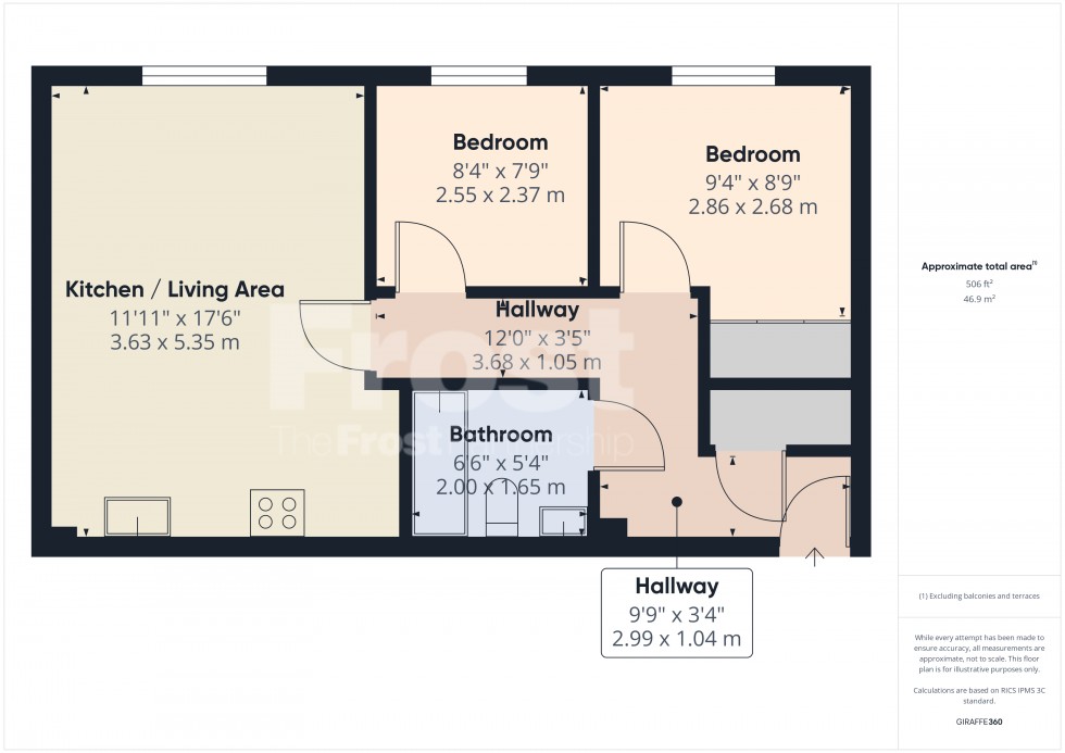 Floorplan for Feltham, Middlesex, TW13