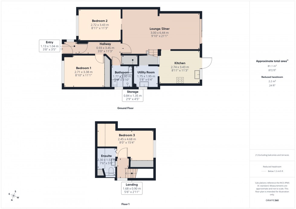 Floorplan for Feltham, , TW13
