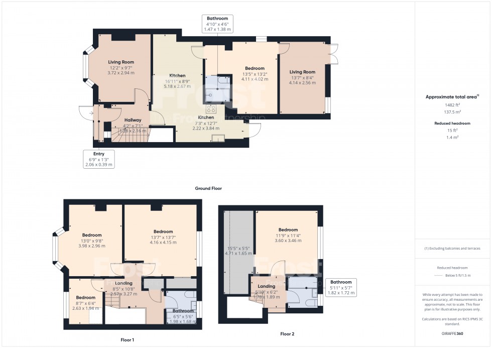 Floorplan for Feltham, Middlesex, TW14