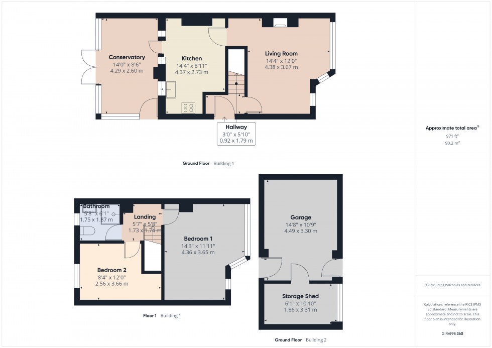 Floorplan for Feltham, , TW13