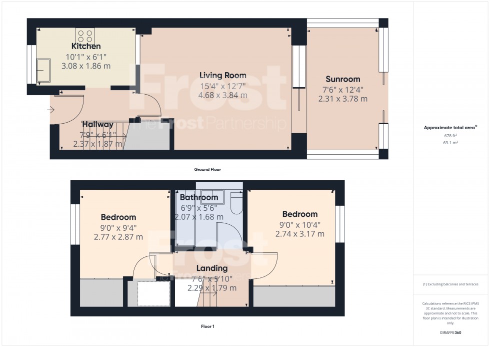 Floorplan for Feltham, Middlesex, TW13