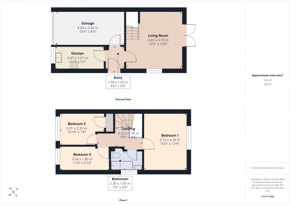 Floorplan for Feltham, Middlesex, TW14