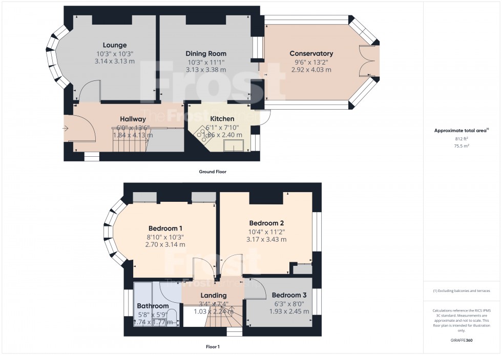 Floorplan for Feltham, Middlesex, TW13