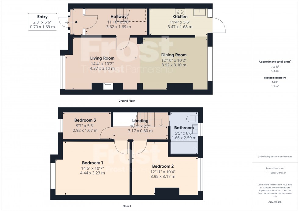Floorplan for Feltham, Middlesex, TW13