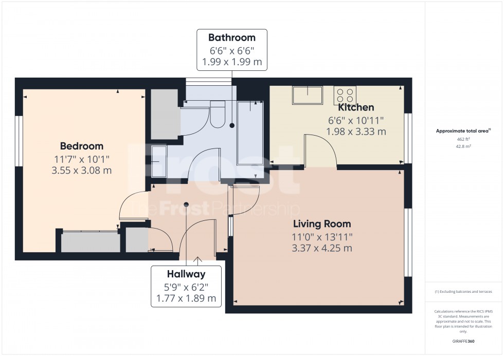 Floorplan for Feltham, Middlesex, TW13