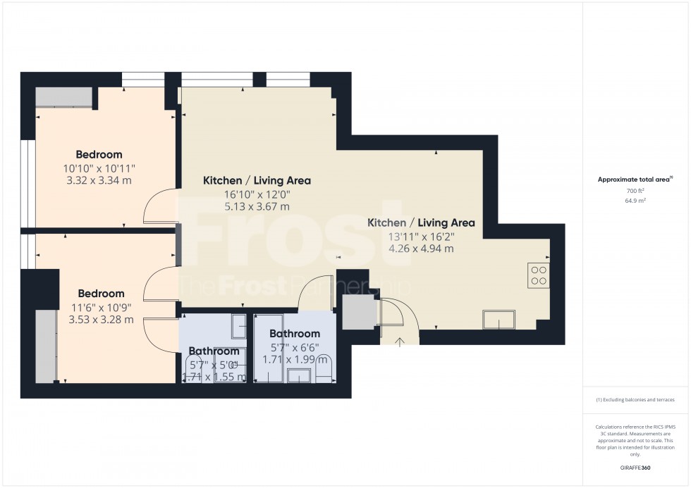 Floorplan for Sunbury-on-Thames, Surrey, TW16