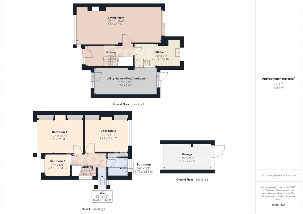 Floorplan for Feltham, Middlesex, TW13