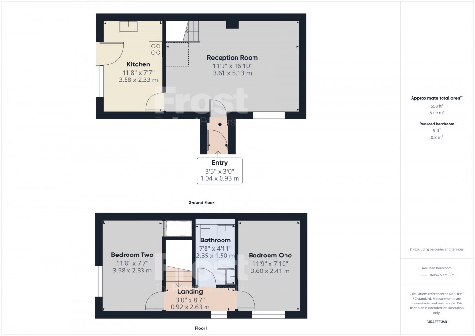 Floorplan for Feltham, Middlesex, TW14