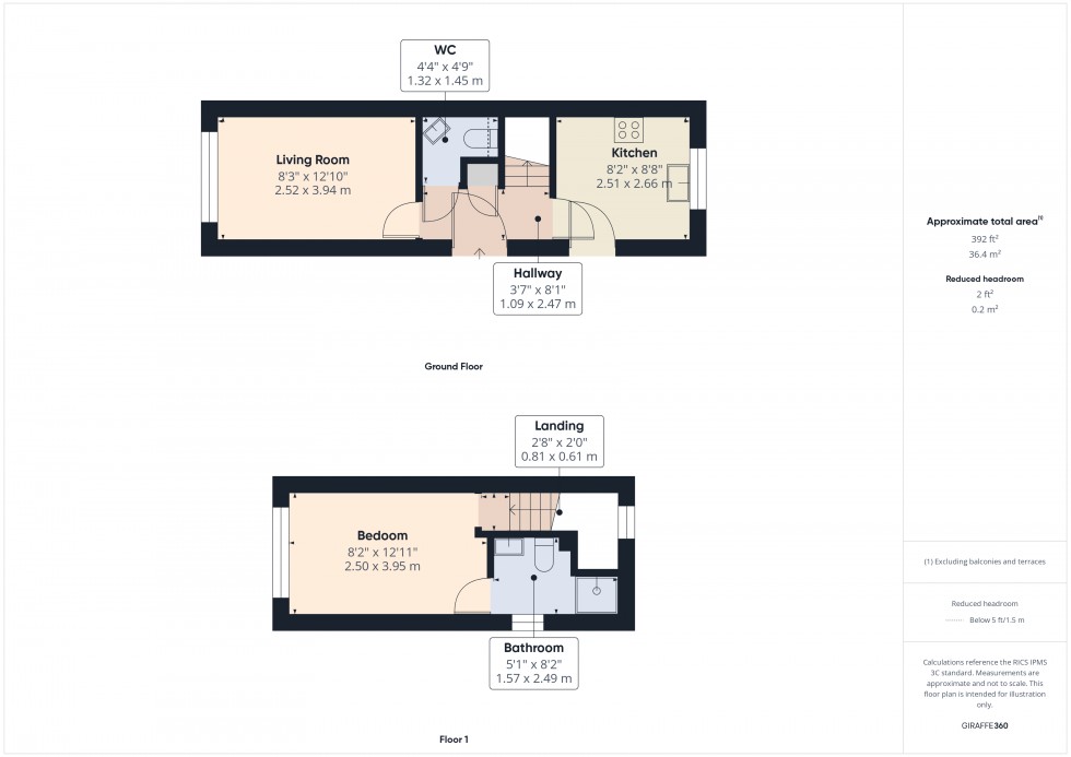 Floorplan for Feltham, Surrey, TW14