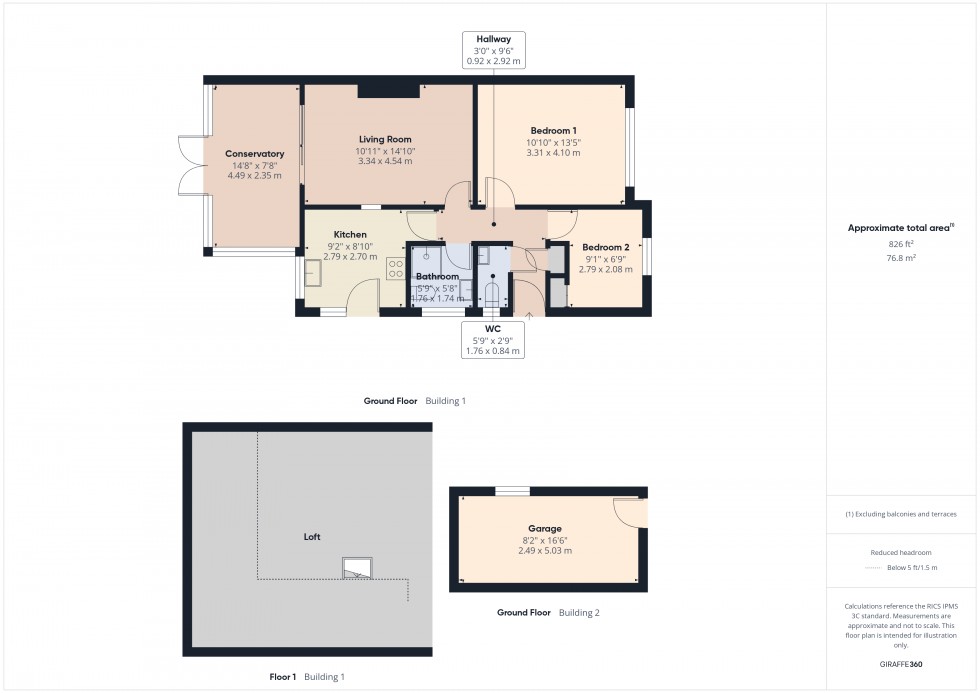 Floorplan for Feltham, , TW14