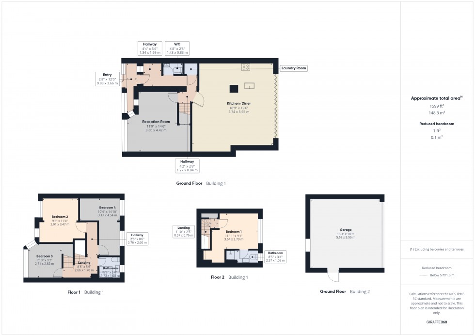 Floorplan for Feltham, Middlesex, TW13