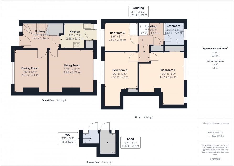 Floorplan for Feltham, Middlesex, TW14